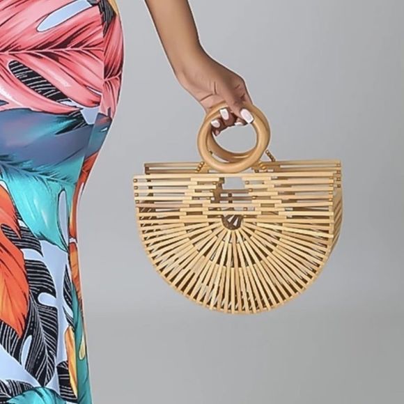 🔥Bamboo Handle Bag  - Picture 4 of 6